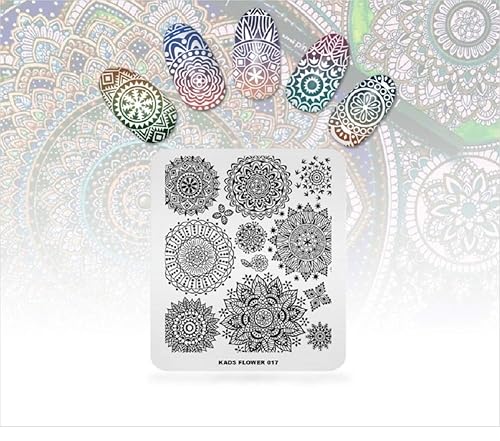 Miniatura 8 de KADS 5 unidsset plantilla de uñas arte plantilla decoración herramienta geometría diseñador estilo imagen placa