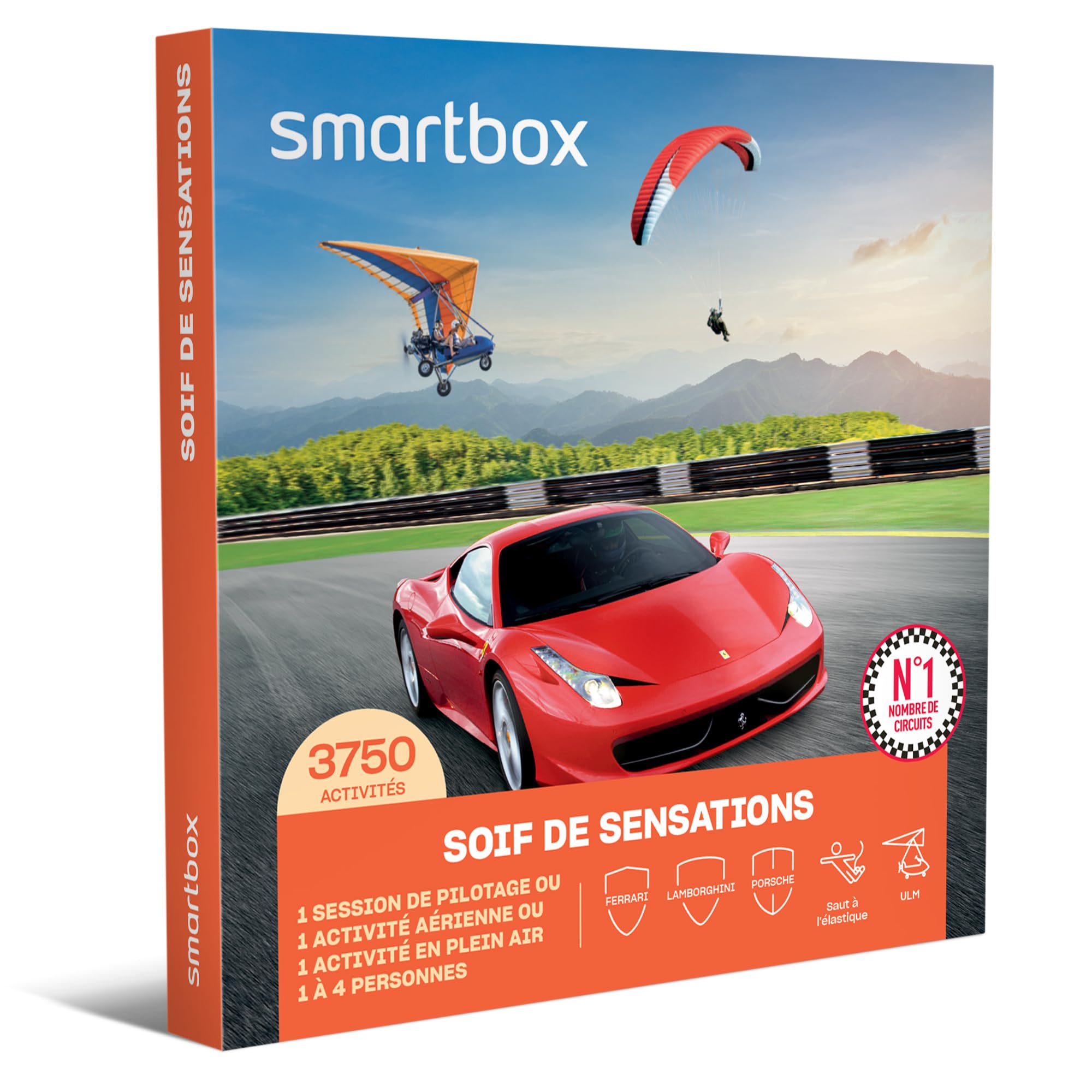 Smartbox – Caja de Regalo con SED de sensaciones – Idea de Regalo de Adrenalina – Una Experiencia Deportiva para 1 a 4 Personas