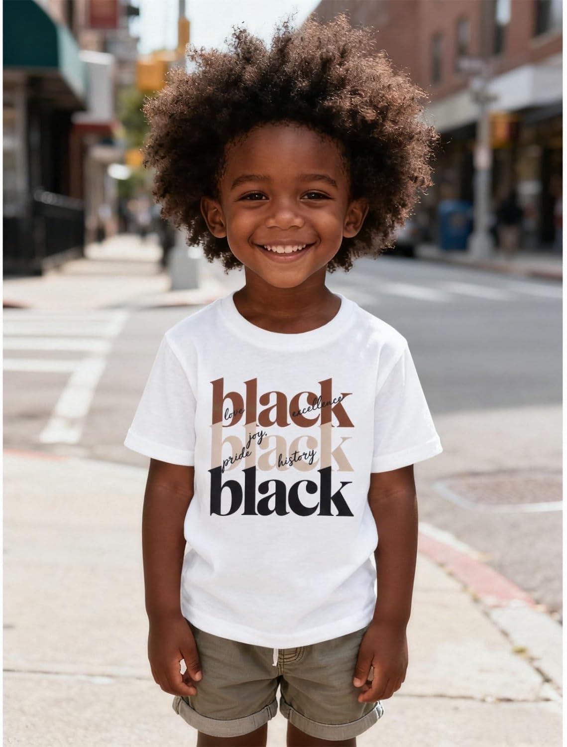 Ritatte Toddler Girls Boys Black History Shirts Funny Letter Black History Month T-Shirt African American Kids Tees Tops - Image 5