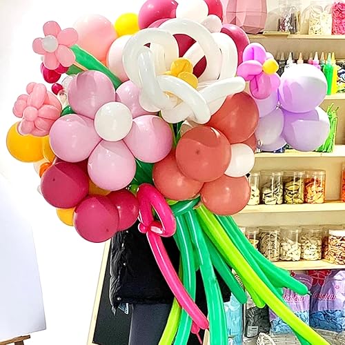 Miniatura 160 de 260 globos de color amarillo limón, paquete de 100 globos largos gruesos para arco, animales, payasos, niños, cumpleaños, fiestas, baby showers