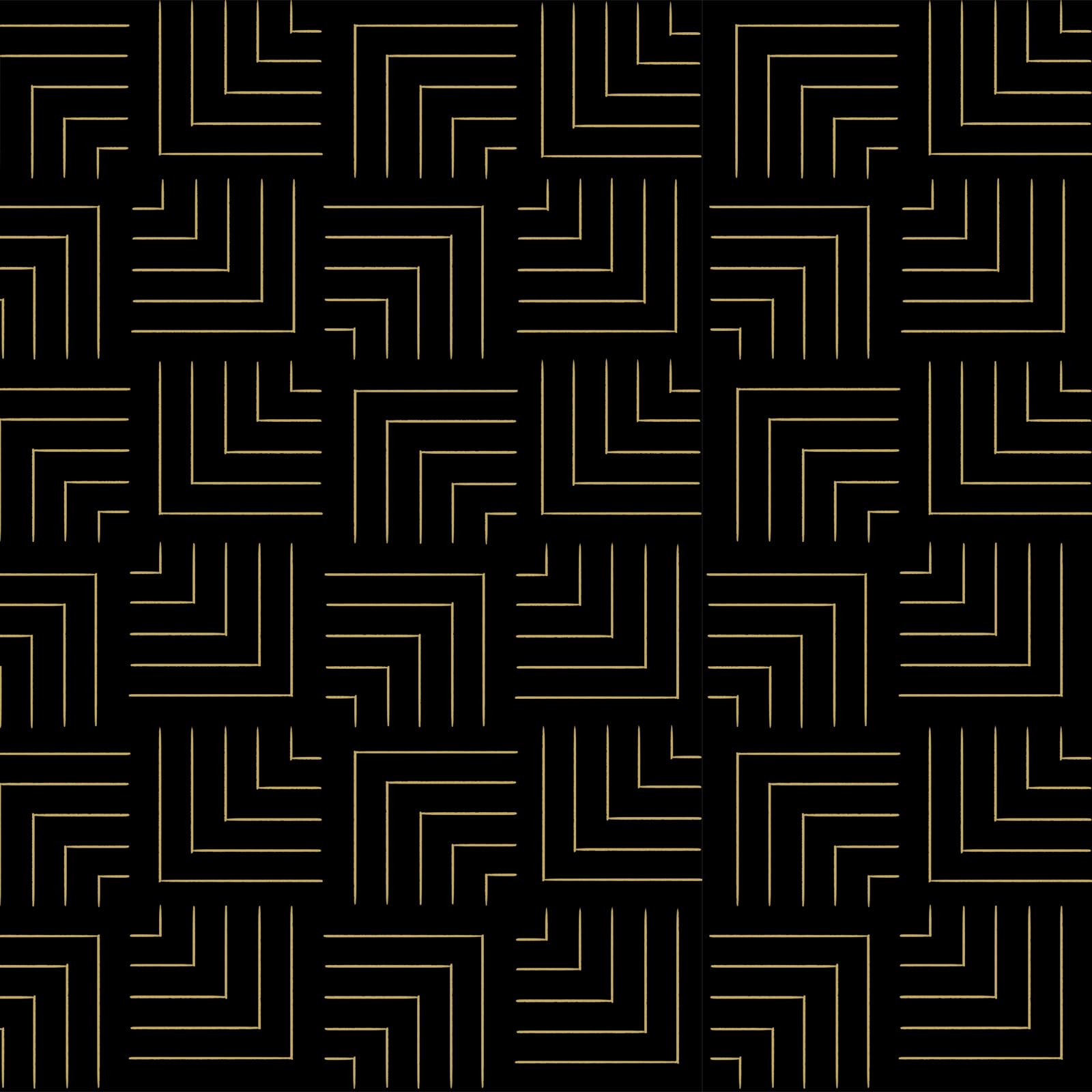 ICYEHAO Selbstklebende Tapete Schwarz Gold Geometrisch, 44 x 1000 cm Tapete Gold Streifen Abstrakt Tapeten Möbel Klebefolie Möbelfolie Selbstklebend für Badezimmer Wohnzimmer Schlafzimmer Küche