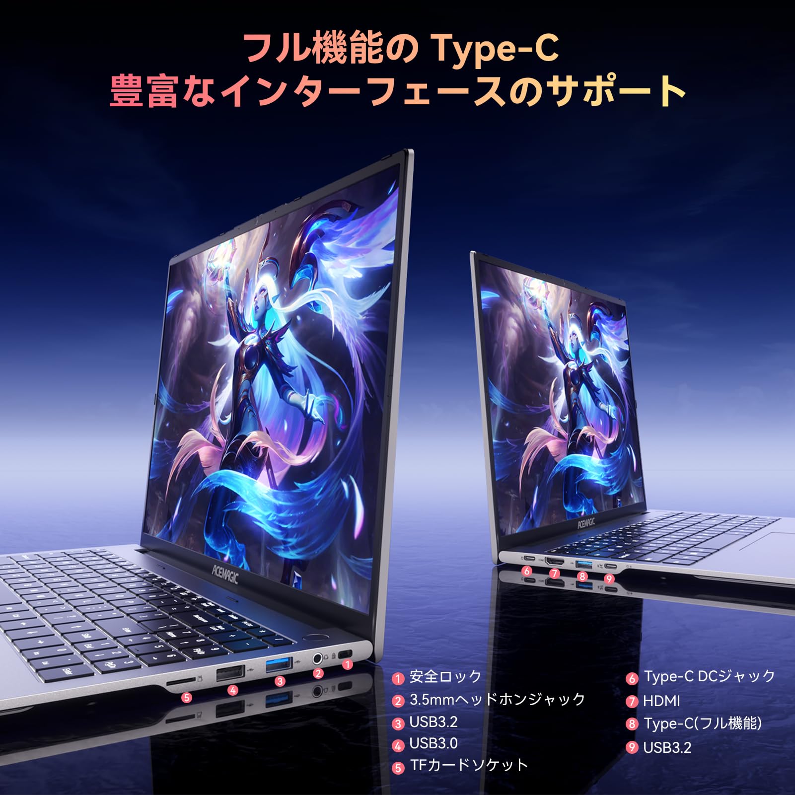 Amazon.co.jp: ACEMAGIC ryzen ノートパソコン 2025新版 AMD Ryzen 7