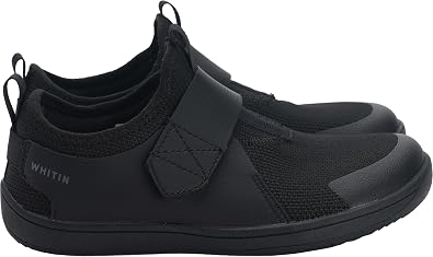 WHITIN Little/Big Kid Wide Width Barefoot Shoes | Boys/Girls Minimalist Elastic Opening Sneakers | Flexible- Zero Drop Sole