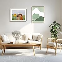 Vista 3 de Golden State Art - 18x24 Aluminum Picture Frame - with Mat for 16x20 Photo or Without Mat for 18 x 24 Poster - Real Glass Cover - Simple and Elegant