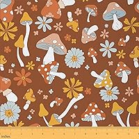 Vista 36 de The Yard - Tela de pájaros coloridos por yarda, diseño de hojas de palma en acuarela tropical, para proyectos de bricolaje en el hogar, tela rústica