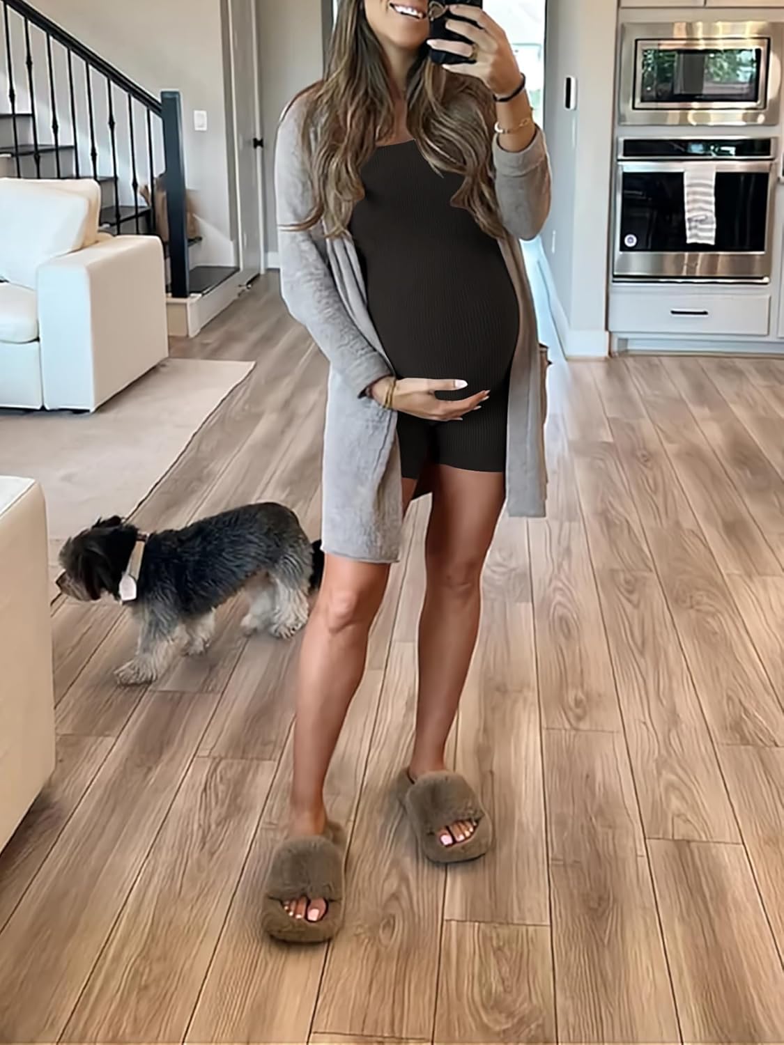 AIBIANOCEL Women's Summer Ribbed Sleeveless Tank Bodycon Romper Short Yoga Jumpsuit Catsuit Playsuit - Image 4