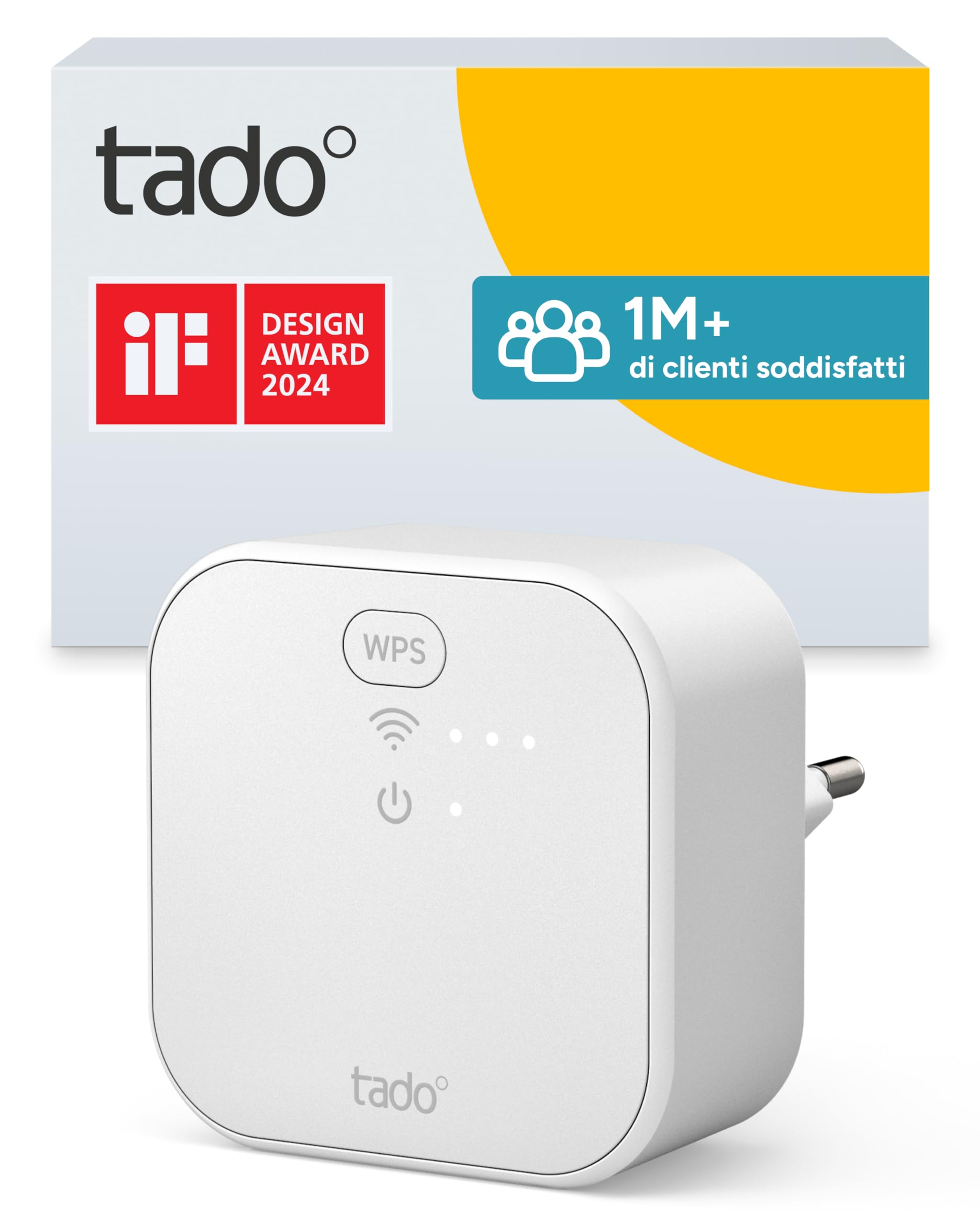 tado° Bridge X, Thread Border Router e amplificatore di segnale per tado° X e altri dispositivi compatibili con Thread in ambiente smart home