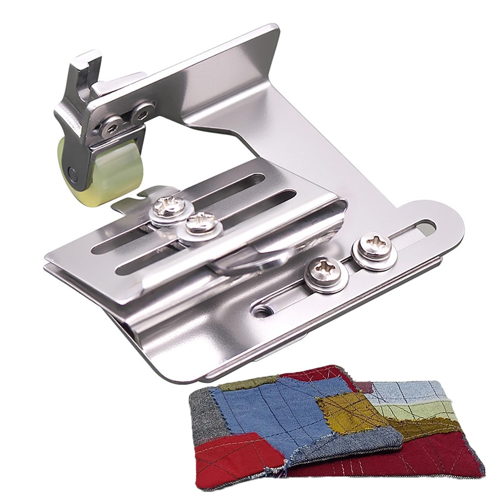Prensatelas de Rodillo para máquina de Coser, prensatelas Llano para Pliegues Inferiores, Ideal para sastres Principiantes, Acolchado y Trabajos de Plisado rápidos y Uniformes.(Left)