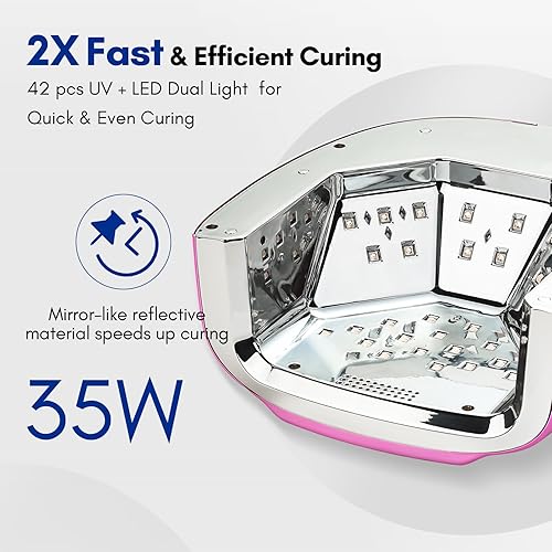 Vista 70 de Makartt Guantes UV para manicura de gel, guantes profesionales de protección UPF50+ para mujeres y hombres, elásticos sin dedos, protegen las manos