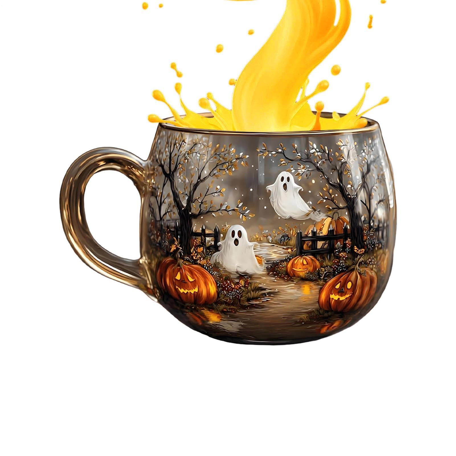 Mug d'Halloween chemin hanté en céramique pour décorer votre cuisine cet automne
