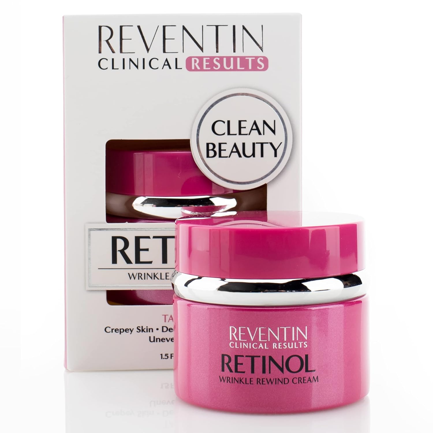 Clinical Results Retinol Wrinkle Rewind Anti Aging Face Lotion Moisturizer For Wrinkles, Age Spots, & Dry Skin – Retinol Night Cream with Aloe Vera, Vitamin E, & Niacinamide, 1.5 Fl Oz Clinical Results Retinol Wrinkle Rewind Anti Aging Face Lotion Moisturizer For Wrinkles, Age Spots, & Dry Skin – Retinol Night Cream with Aloe Vera, Vitamin E, & Niacinamide, 1.5 Fl Oz