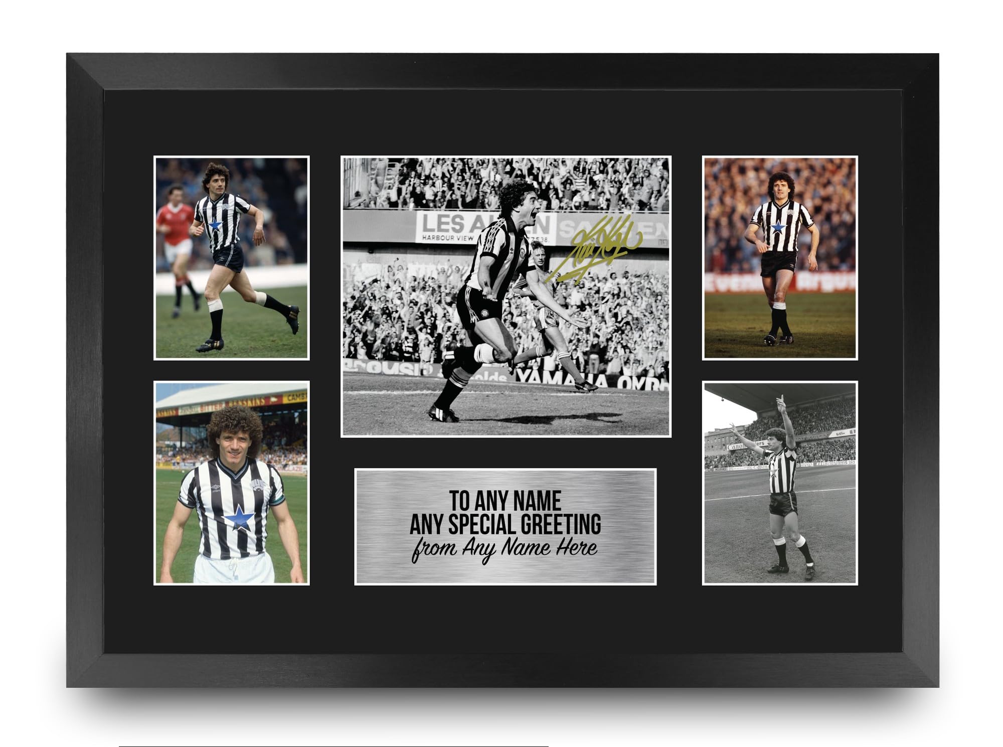 HWC Trading Kevin Keegan Personalised Gift - Signed Autograph Picture, Framed A3 Football Photo Display with Custom Name Message for Birthday Christmas Wedding — image 1