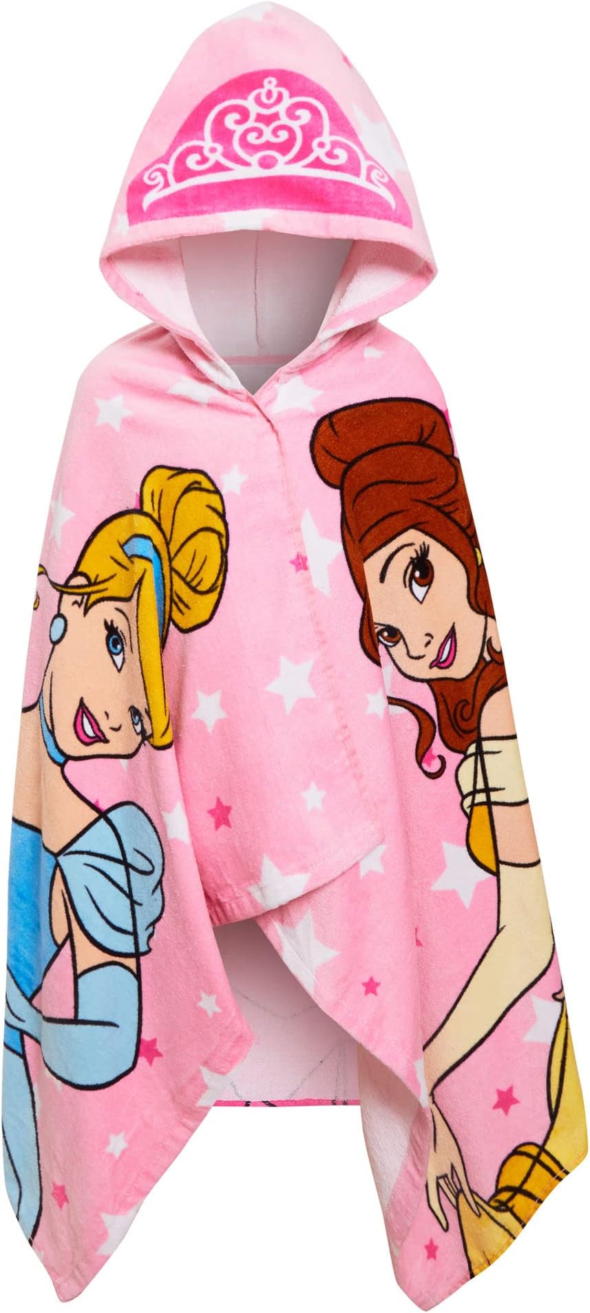 Disney Kids Princess Hooded Towel 100% Cotton Girls Poncho Large Childrens Bathtowel Beach Pool Warm Wrap Swimming Changing Cover Up