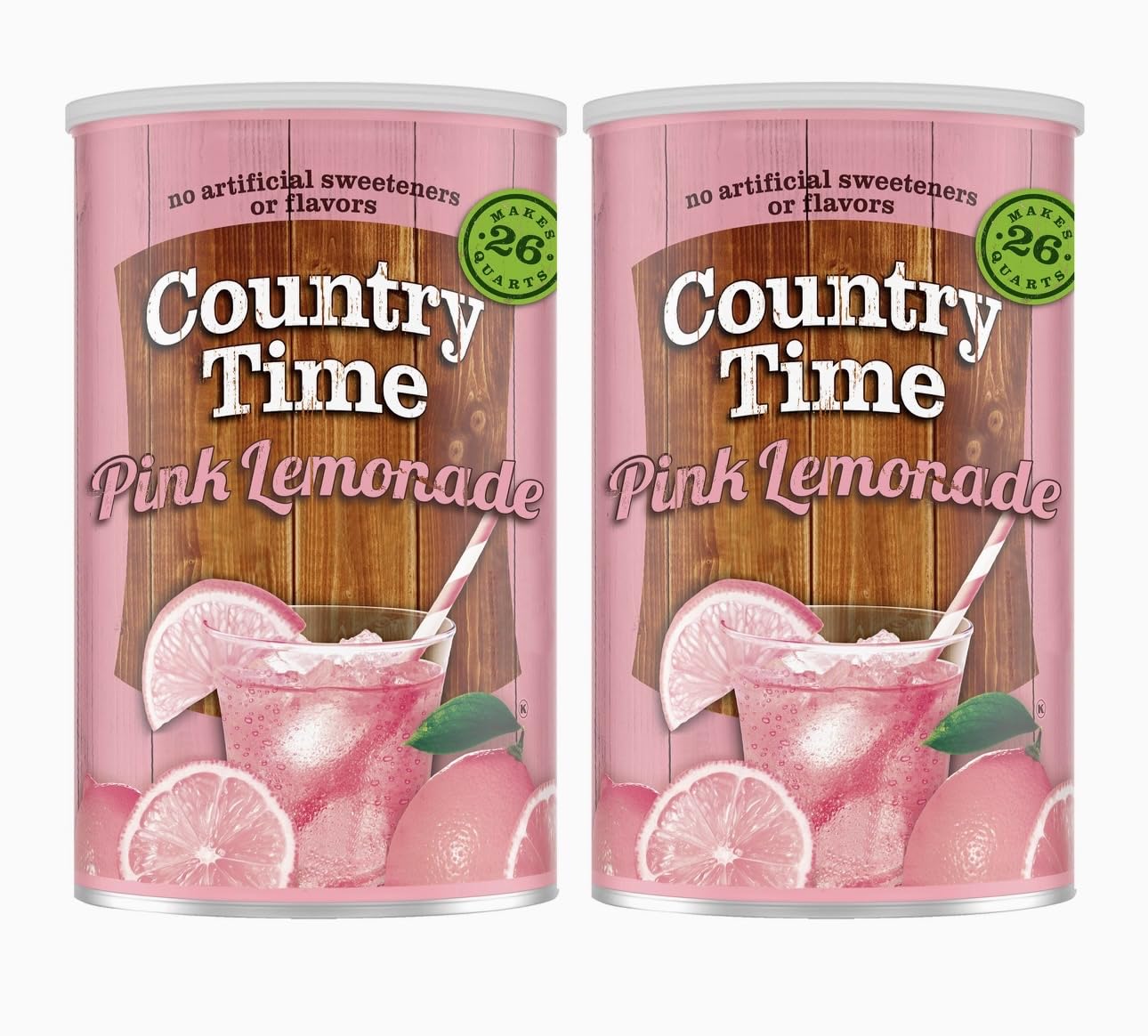 2 Pack of 82.5 oz Country Time Pink Lemonade Mix | 165 oz Total.
