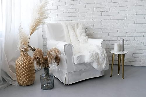 Miniatura 5 de MASTERS OF COVERS Ektorp Jennylund - Funda de repuesto para sillón IKEA Ektorp Jennylund (algodón-blanco)