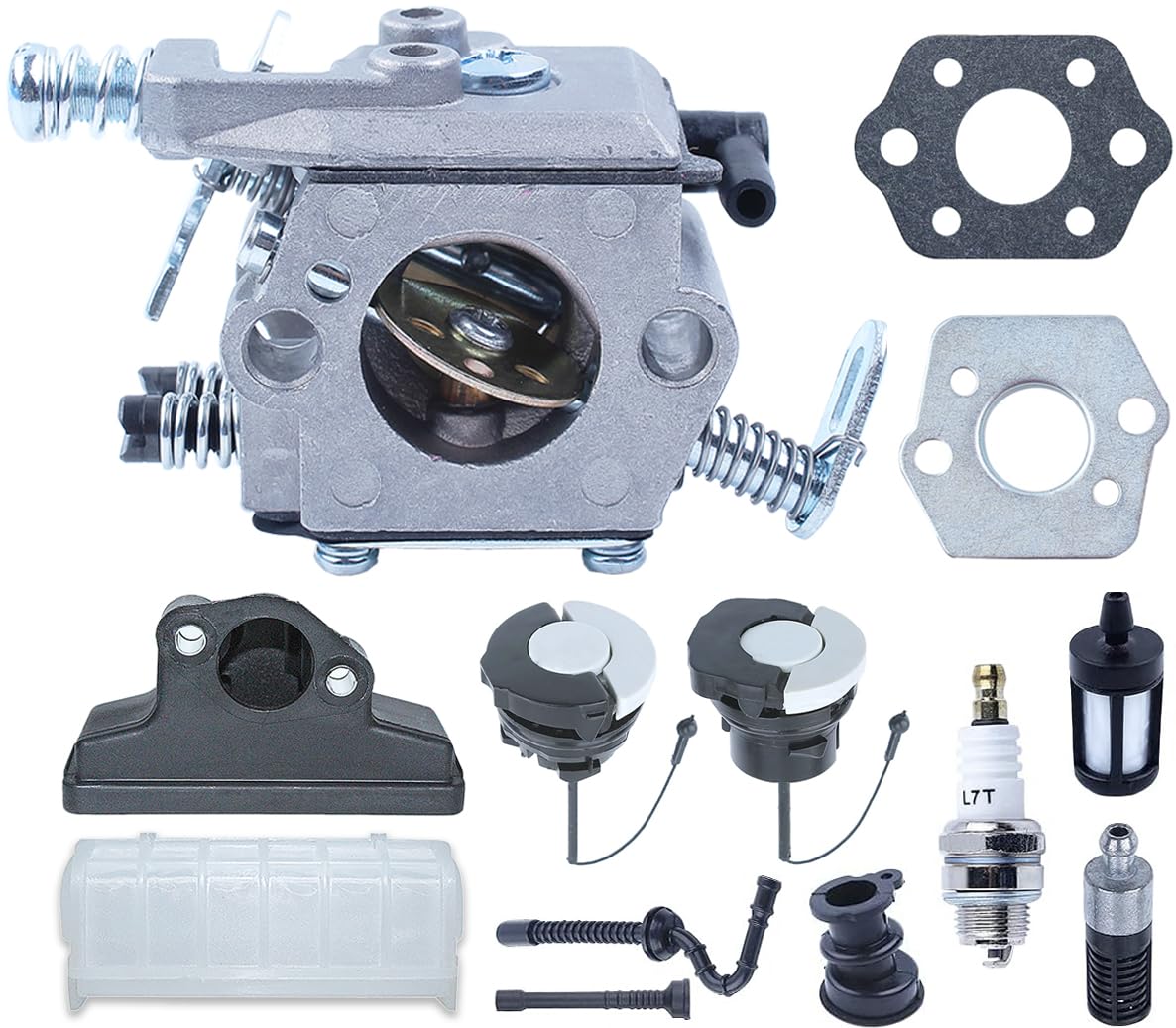 Carburettor Kit for Stihl 021, 023, 025, MS 210, MS 230, MS 250 Chainsaw, ADEFOL Spare Parts Carburettor Accessory Includes Gasket Spark Plug Fuel Cap 13 in 1