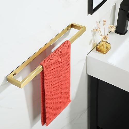 Vista 24 de Alise Toallero de baño, soporte de pared para toallas de baño, toallero para baño, toallero de acero inoxidable SUS304 de 8 pulgadas, negro mate