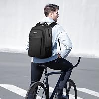 MoFut 17 Hüvelykes Laptop Hátizsák Nagyméretű Utazási Táska Több Zsebbel Fekete 9