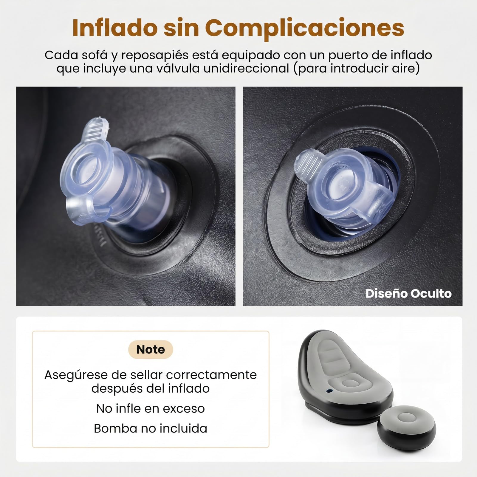 GOPLUS Sofa Hinchable Camping con Reposapiés, Sillon Infable Relax con Respaldo,Portavasos y Parches de Reparación, Puff Plegable Exterior, Silla Inflable para Balcón Jardín (con reposapiés)