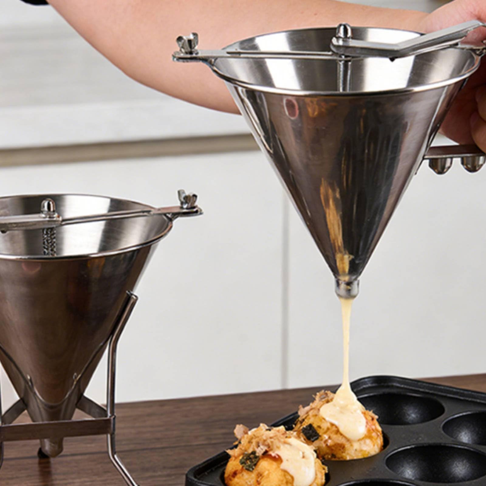 Dispenser Pastella Acciaio Inox Dosaggio Preciso Versatore Impasto