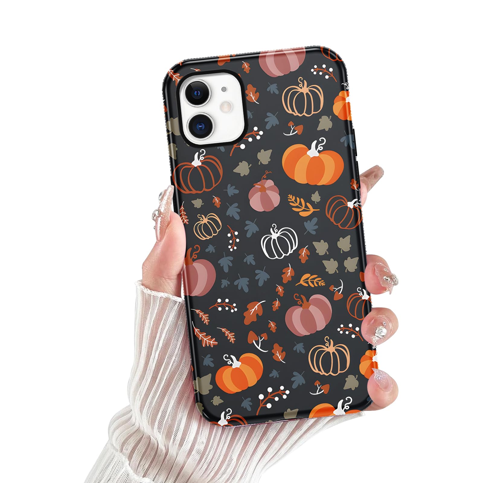 Blumen-Hülle Für IPhone 13/14 – Stoßfest, Mit Blatt-Muster & Kratzfester Schutz