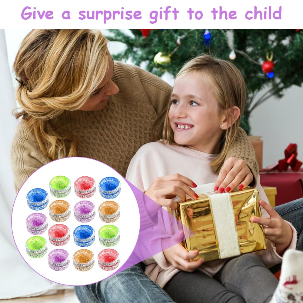 15 Pezzi Giocattoli LED Yoyo Luce, Reattivo Yoyo, Plastica ResponsiveYoyo, Giocattoli Yoyos per Principianti, Yoyos Bambini Gadget Compleanno, per Regali di Compleanno, Feste e Celebrazioni