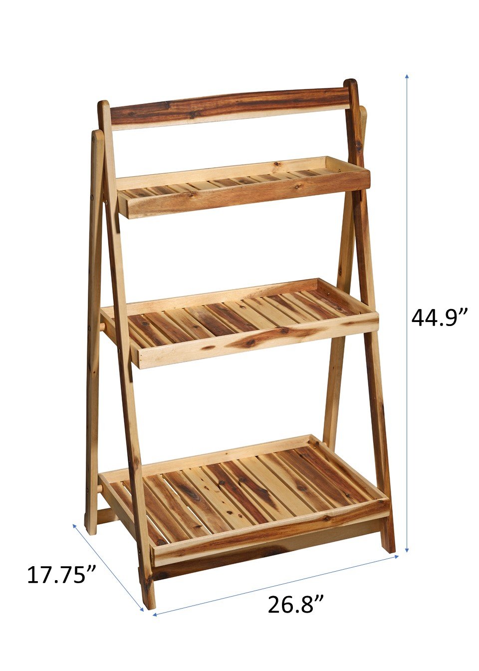 Amazon.com : GROWSCAPE 3 Tiered Acacia Wood Plant Stand - Ladder