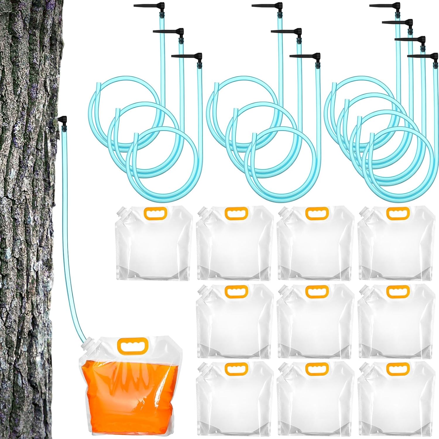 SiliFine 10 Sets Maple Syrup Tapping Kit Include 10 Maple