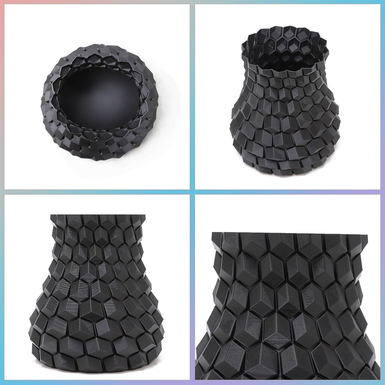 INLAND High Speed PLA+ 3D Printing Filament 1.75mm - Fast Printing PLA Pro Dimensional Accuracy +/- 0.03 mm - 1kg Cardboard Spool (2.2 lbs) (1 Pack Black)
