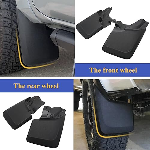 Miniatura 7 de Aletas de barro delanteras y traseras para Ford Maverick 2022 2023, no requiere taladrar (juego de 4)