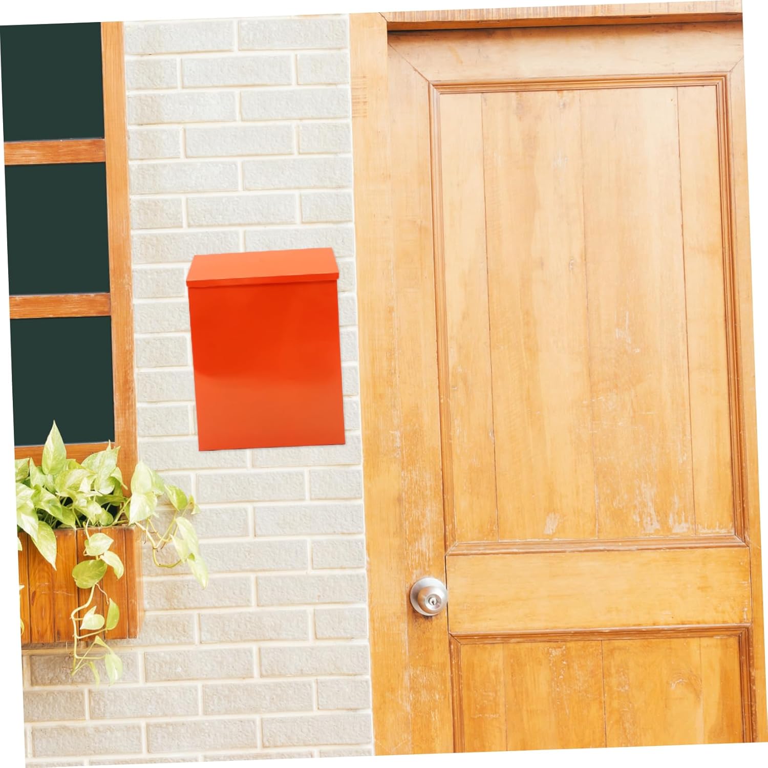 Vintage Iron Wall Mount Mailbox Box Lock Mail Holder for Office Wall Mount Letter Box