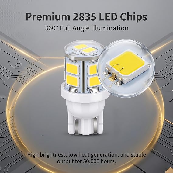 24 PCS Car LED Dome Light Set, T10 31 mm 42 mm Super Bright Interior Festoon Bulb Kit, Plug and Play Bulb for License Plate & Map & Door Courtesy, Lighting Replacement for Cars (White)