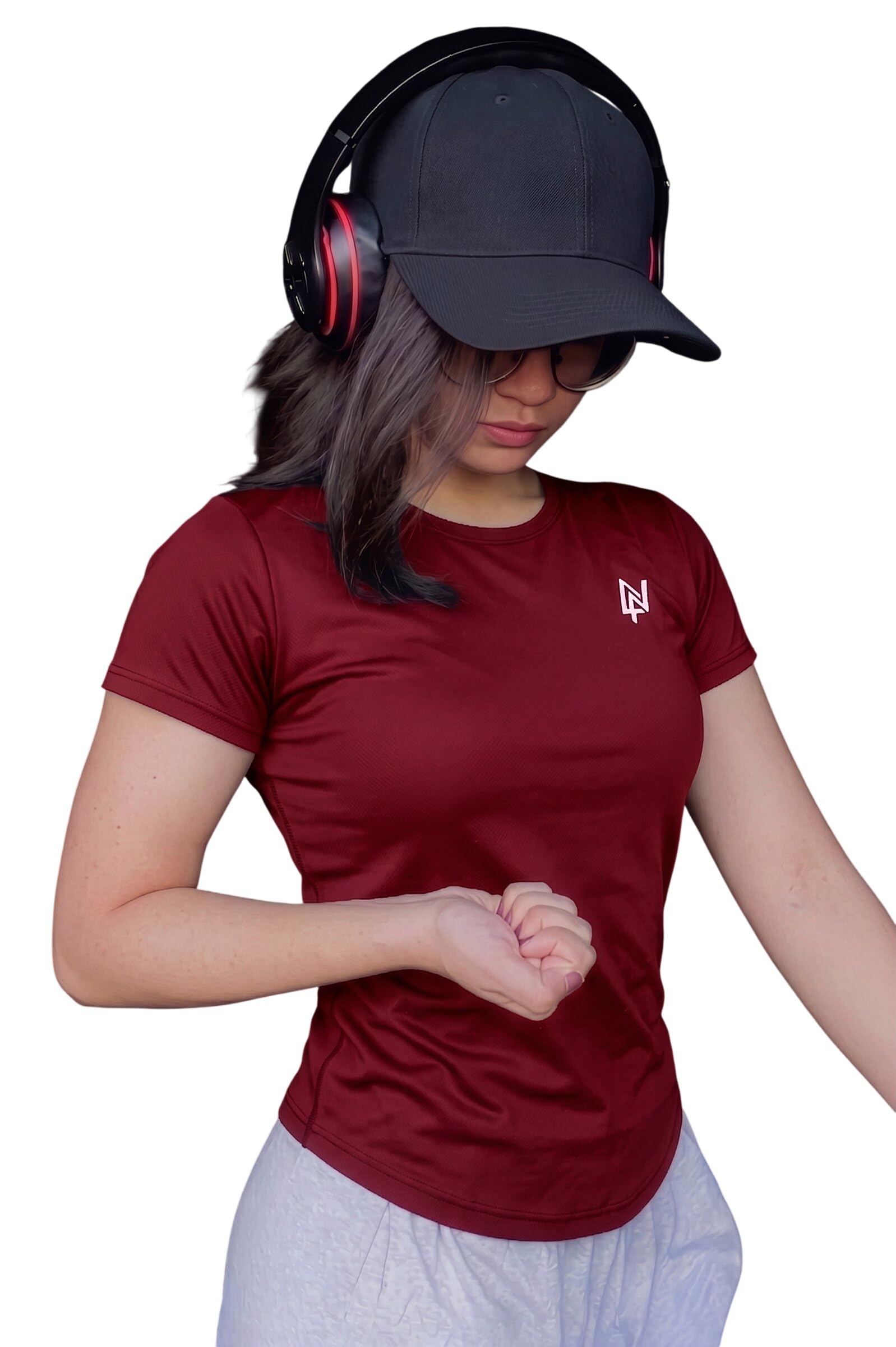 Half Sleeve Gym T-Shirt for Women-Quick Dry Sports & Workout T-Shirt for Women, Activewear for Running, Casual & Gym Use, Available in Plus Size's-image-24