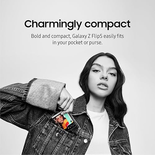 Miniatura 8 de SAMSUNG Teléfono Galaxy Z Flip5 AI, teléfono inteligente Android desbloqueado de 512 GB, compacto, diseño plegable, control con una sola mano,