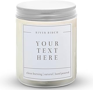 River Birch Candles Custom Label 10 Pack Pick Your Scent | Scented Candl...