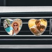 Vista 10 de Custom Aromatherapy Air Vent Clip with Photo - Personalized Crystal Air Freshener - Scented Crystal Clip for Car Interior Decoration