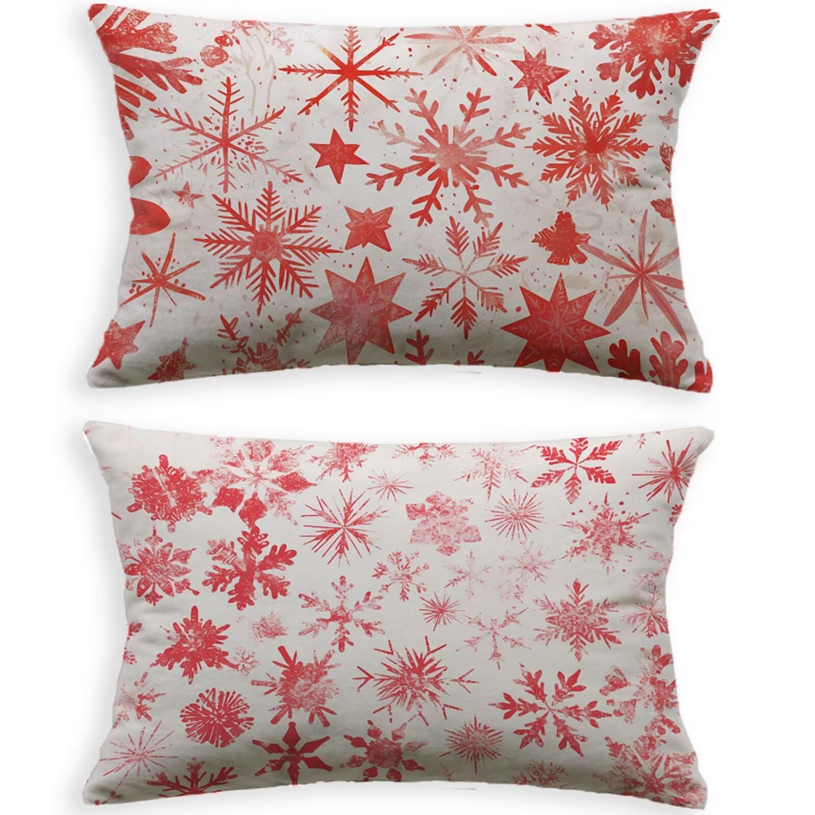 Nouveau velours de qualité supérieure pour ce lot de 2 housses de coussin blanc 50x70cm