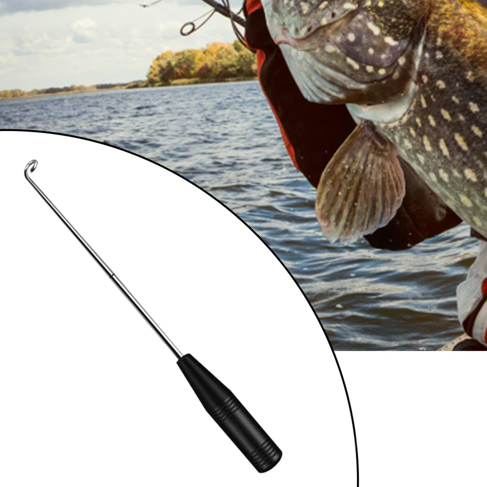 Set 6 Décrocheurs Pêche Rapides - Outil Déshameçonnage 360° En Acier Inoxydable, Aimant Intégré, Manche Silicone, Pratique