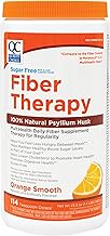 Quality Choice Psyllium Fiber Powder, Sugar Free Orange Flavor Formula, 114 Doses for Daily Digestive System Support. Promotes Regularity with Gentle Soluble Fiber in Convenient Powder Formula