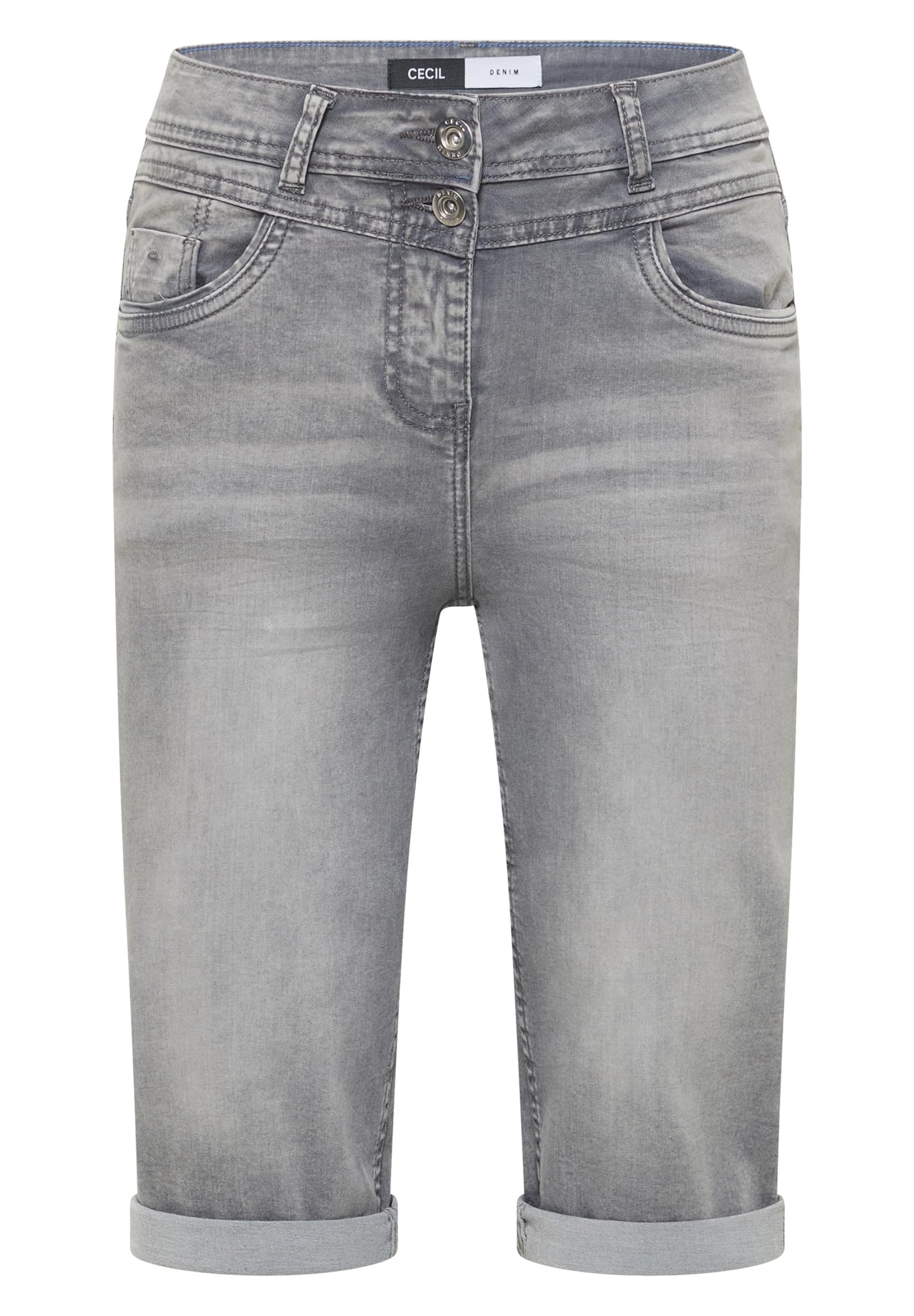 Cecil 3817771 - Short en Jean Coupe Droite - Bermuda/Short - Femme