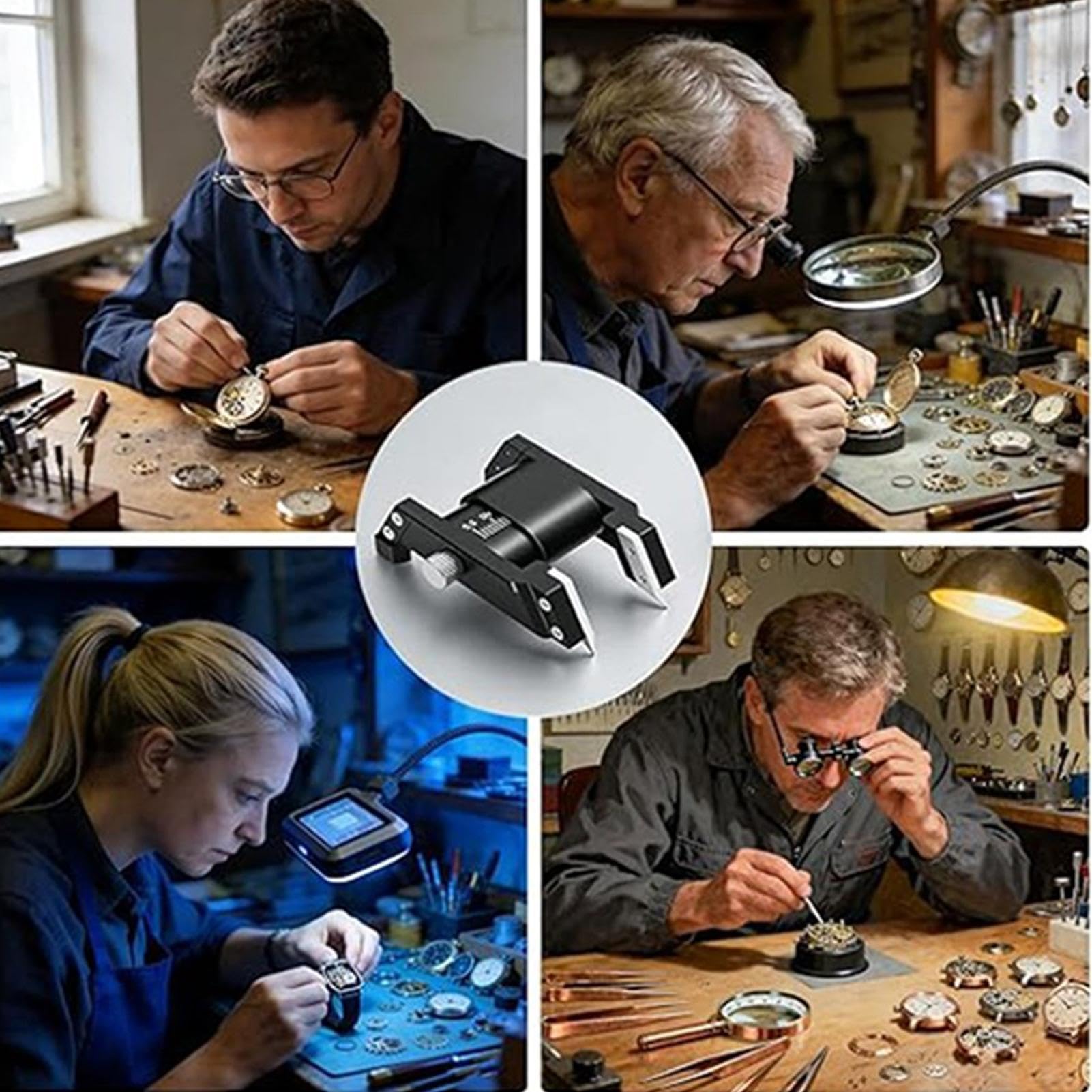 Kit De Herramientas Ajuste Reloj Acero Aleación, Reparación Rápida Y | Kit de Ajuste y Reparación, Herramientas para Relojes Para Hogar Y Taller Relojeros Profesionales Y Principiantes
