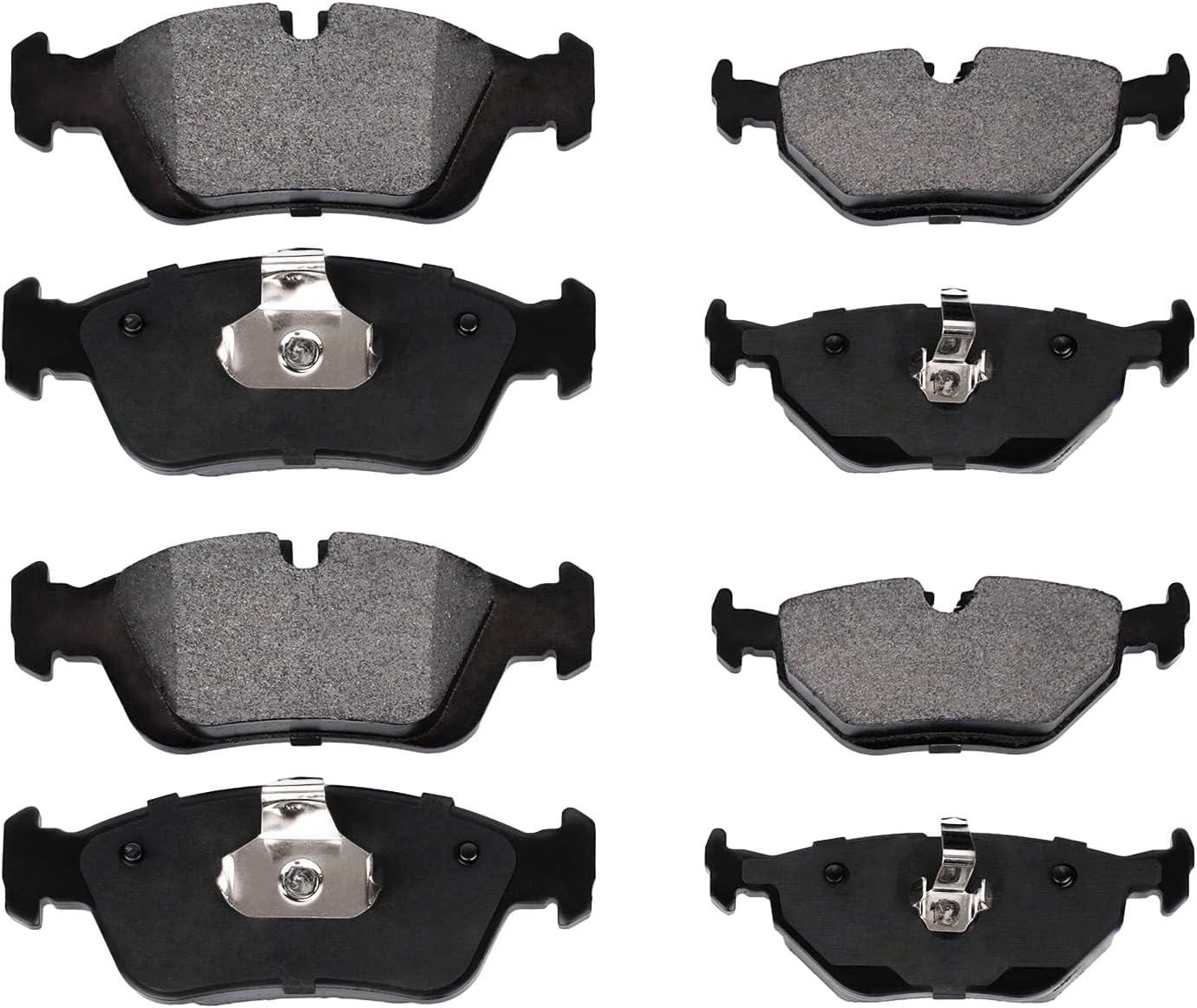 8pcs Front Rear Brake Pads Set Yeoflagtrade Semi-Metallic Disc Brake Pads For BMW 318i 318is 318ti 320i 323Ci 323i 323is 325Ci 325i 325is 325xi 328Ci 328i 328is Z3 Z4