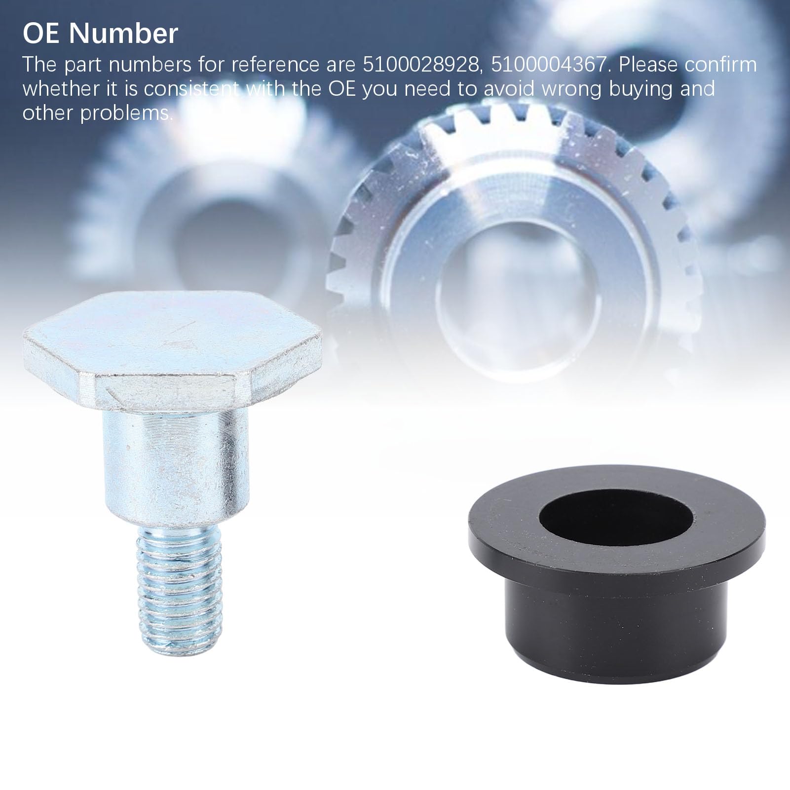 Haofy 5100028928 Kit de Boulon de Bague de Poignée, Remplacement de Métal WP1540 et Compacteurs de Plaques WP1550, avec Tout Ce Dont Vous Avez Besoin pour Une Installation Rapide et