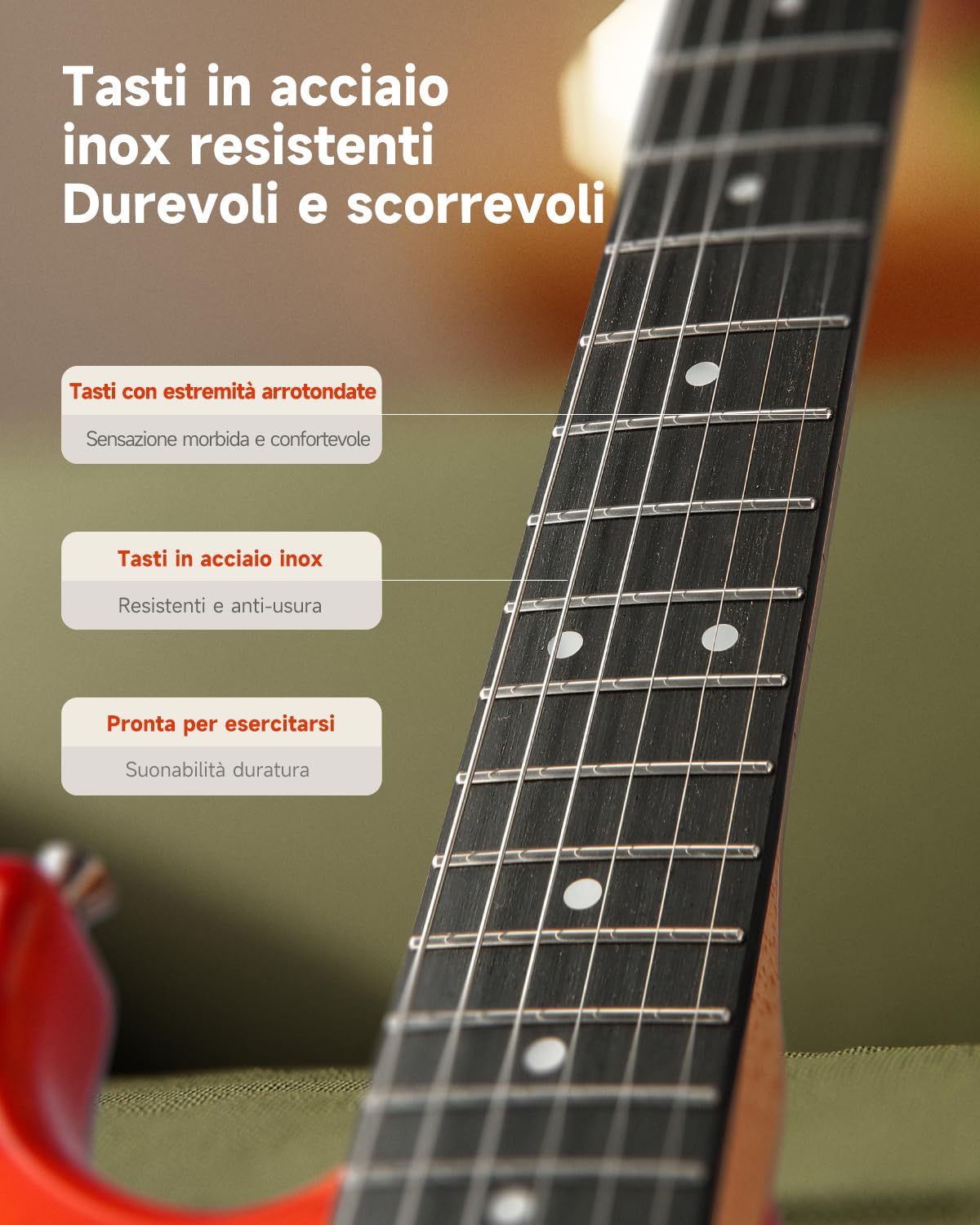 Donner DST-90 Chitarra Elettrica 39 Pollici, Kit Chitarra Elettrica per Principianti con Amplificatore, Pickup HSS, Custodia, Accordatore, Capotasto, Tracolla, Corde, Cavo e Plettri, Icetea Burst