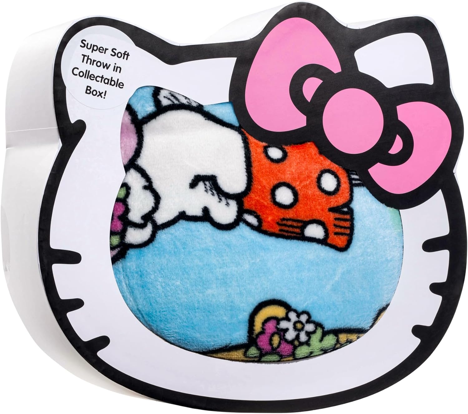 Hello Kitty Throw Blanket with Gift Box - Throw Measures 46 x 60 Inches – Super Soft Special Edition Fleece Bedding - Image 3