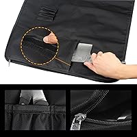 Vista 5 de Tosnail Bolsa enrollable para cuchillos de chef con asa de transporte y correa para el hombro, bolsa de almacenamiento de cuchillos de cocina