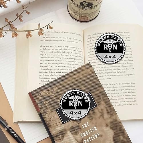 Miniatura 5 de RN - Emblema de automóvil calificado para enfermera, 4 x 4, insignia automotriz de metal 3D, emblemas redondos, calcomanías de insignia de