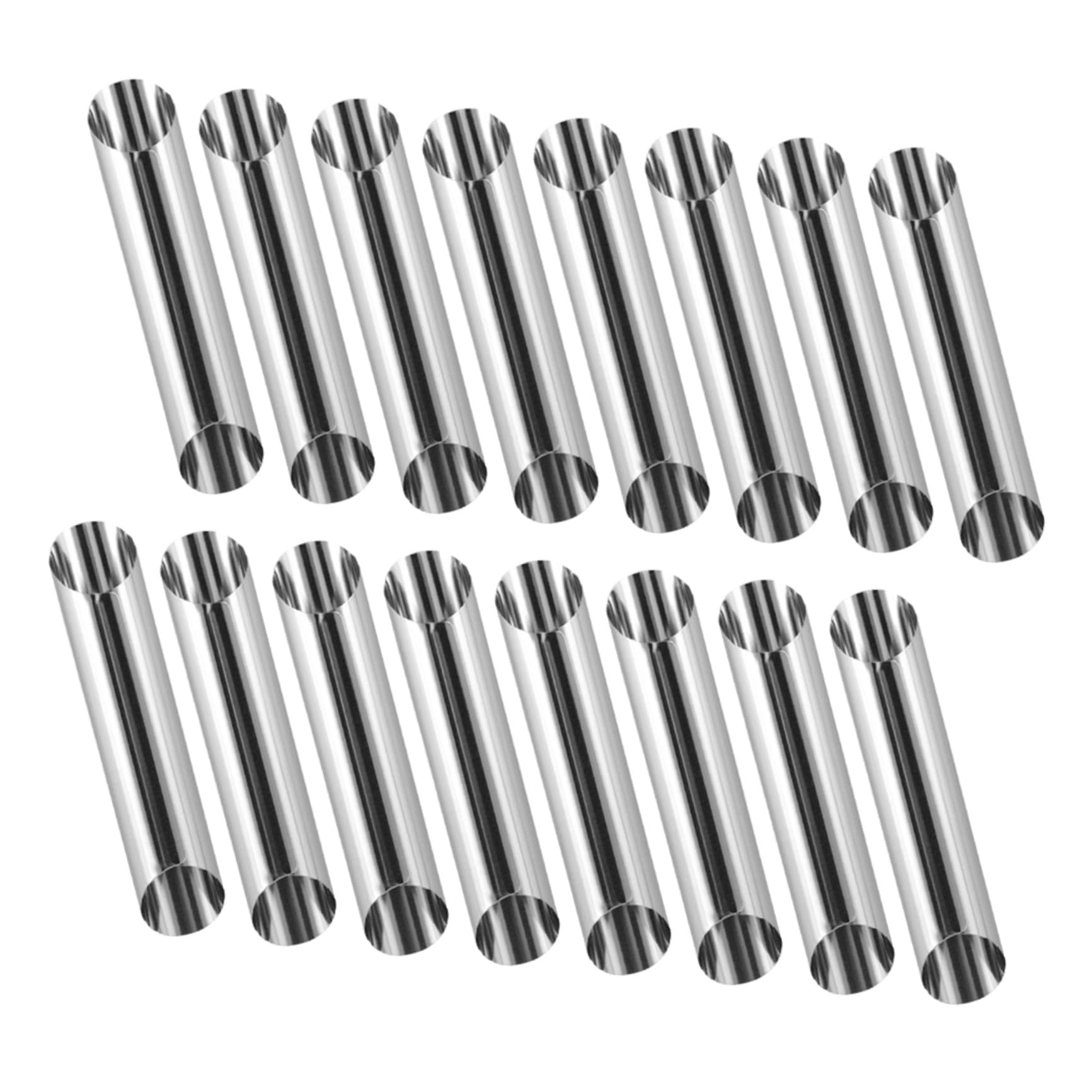 NUOBESTY 35pezzi Stampo per Pane Danese e Croissant in Acciaio Inox Tubi Antiaderenti per Cannoli alla Crema Stampi Corno per Pasticceria per Dolci