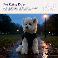 Vista 6 de FUAMEY Chaleco de forro polar para perros pequeños, sudaderas cálidas y elásticas para perros con agujero para correa, suéter suave de cuello alto