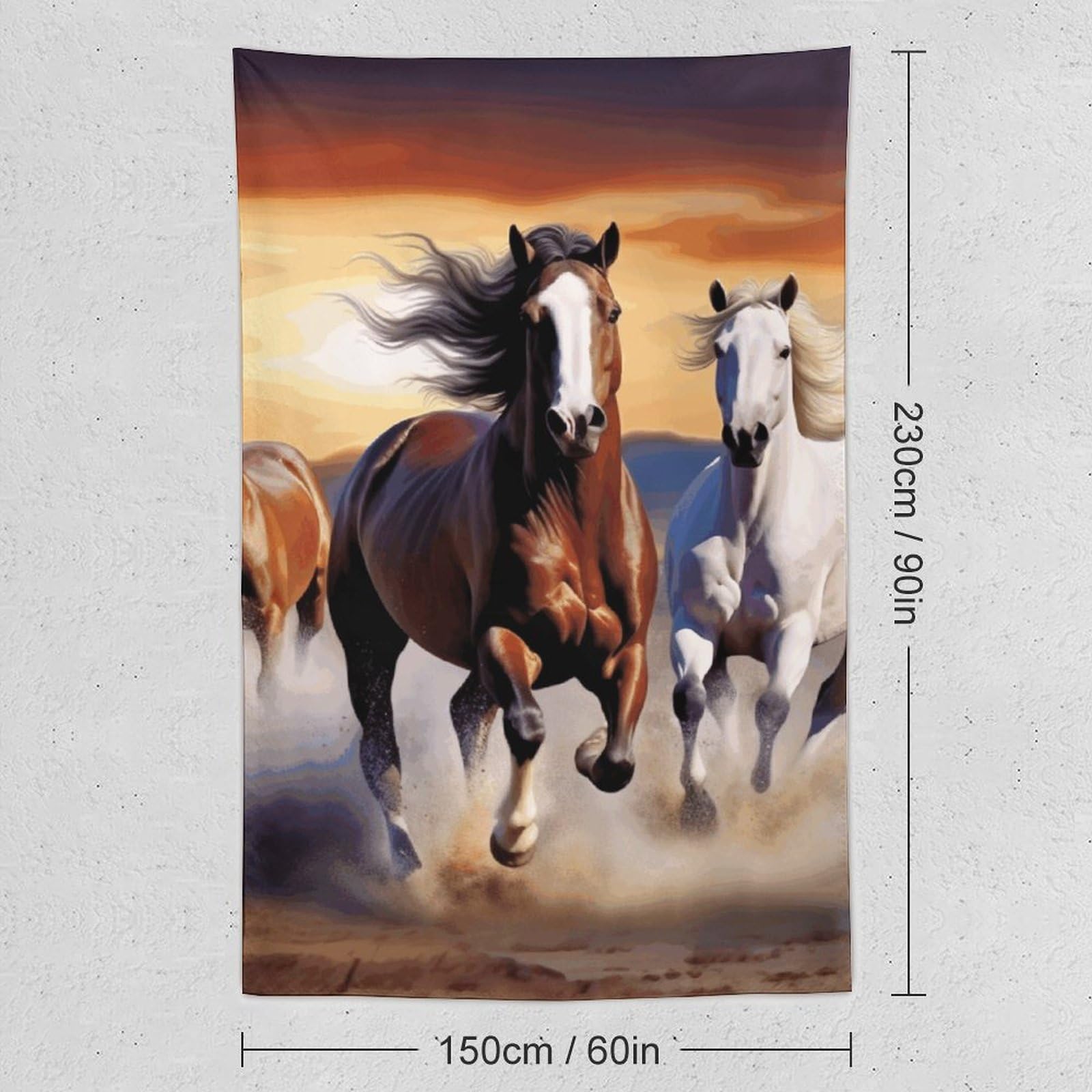 Tenture Murale Neuve – Cheval/Jockey – Style Victorien – 95x67cm